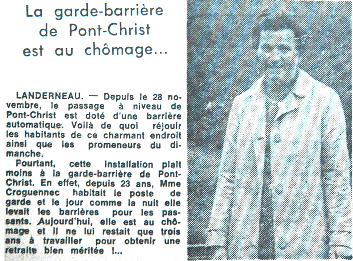 la dernière garde-barrières du PN 289 la dernière garde-barrières du PN 289