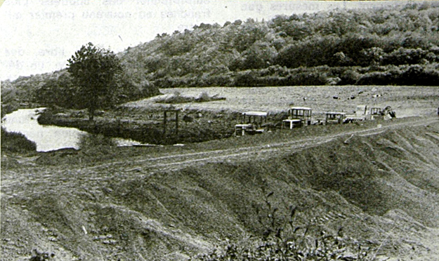 barrage à Pont-Christ en 1976