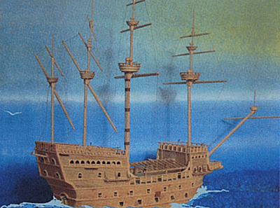 Maquette de la caraque