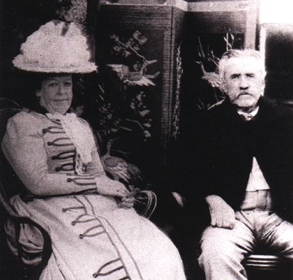 Claire Le Roux et son époux en 1898