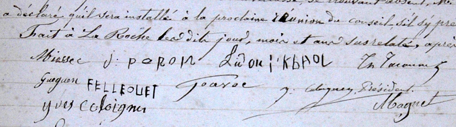 Signatures signatues