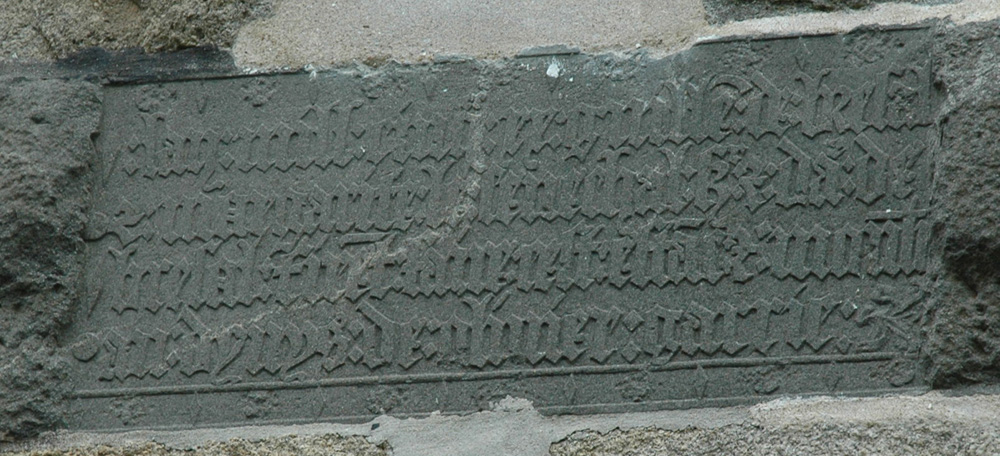 Inscription sur le moulin de Brezal