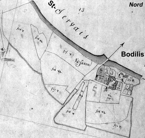 Plan Kerfaven  - cadastre 1811 plan Kerfaven - cadastre 1811
