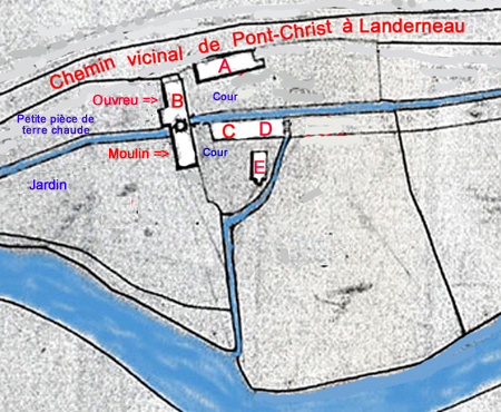 plan : reconstitution en 1809 plan : reconstitution en 1809
