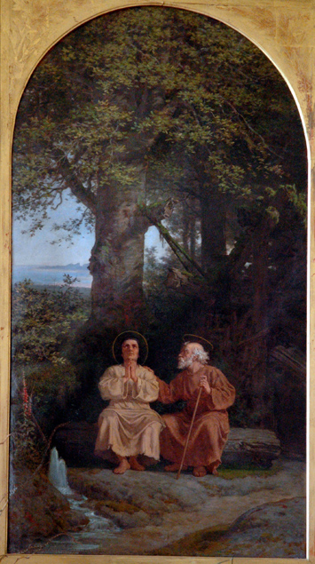 Primel et Corentin par Yan' Dargent - Photo André Croguennec, faite au château de Kergrist 19/8/2007 Primel et Corentin par Yan' Dargent