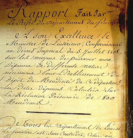 Rapport du préfet