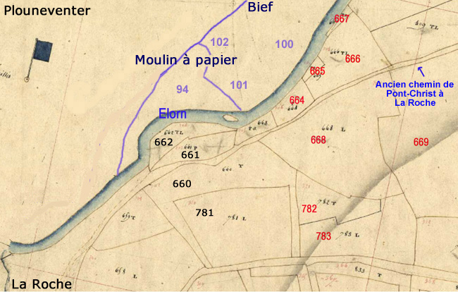 Parcelles au nom évocateur carte