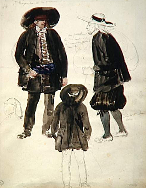 Saint Thégonnec et les environs. Paysan aisé de face, de profil et de dos