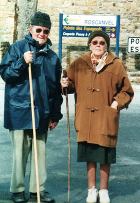 Jean Le Cocq et Anne-Marie Tanguy à Roscanvel