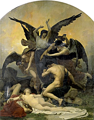 Le Remords de Louis-Marie Baader avant restauration Le Remords de Louis-Marie Baader