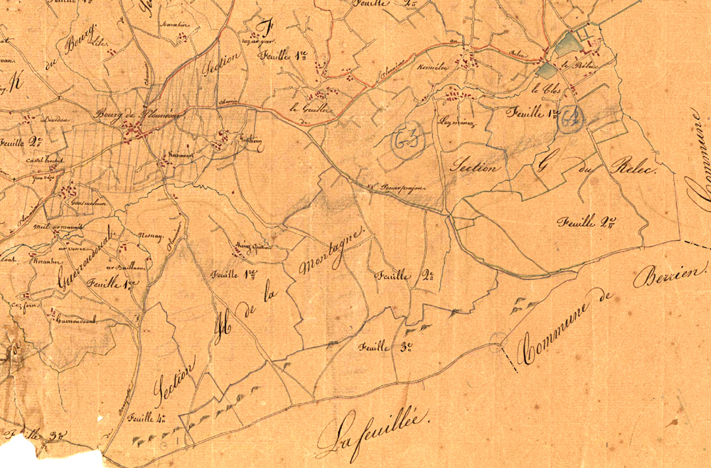 Plan cadastre 1828