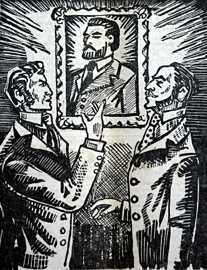 Les monarchistes ne s'entendirent pas sur le choix d'un roi. Dessin de Jim Sevellec.