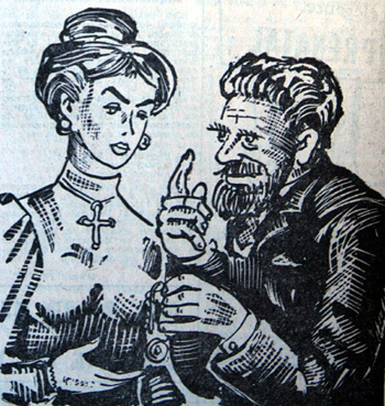 Des bijoux furent offerts aux femmes des électeurs influents. Dessin de Jim Sevellec.
