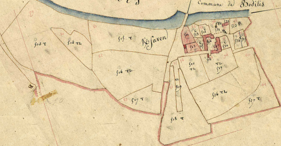 Plan du cadastre napoléonien de La Roche - 1811 plan