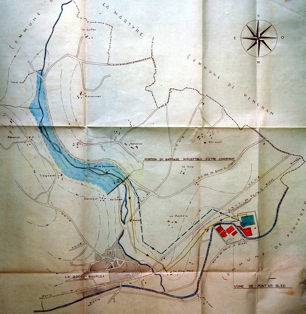Projet de barrage sur le Morbic - source AMB 2N132