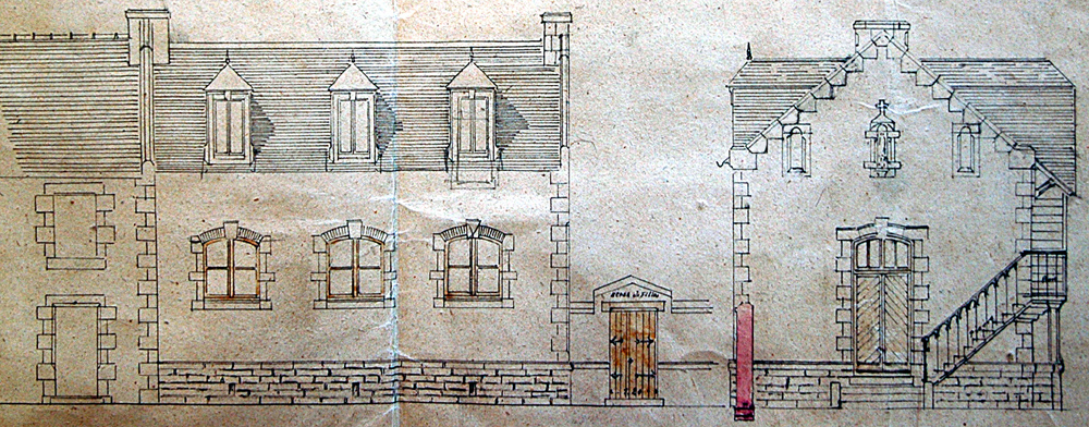 Plan 1875 - Ecole des filles