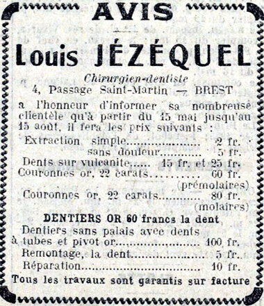 Avis dans La Dépêche du 19/5/1925