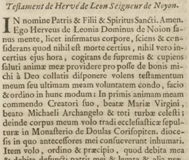 Texte transcrit par Dom Morice, source Gallica