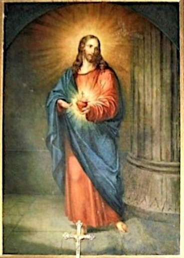 Sacré coeur dans l'église de Saint-Servais