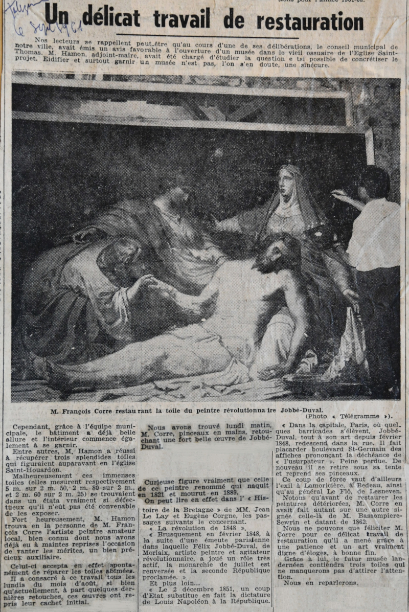 Télégramme du 6/9/1961