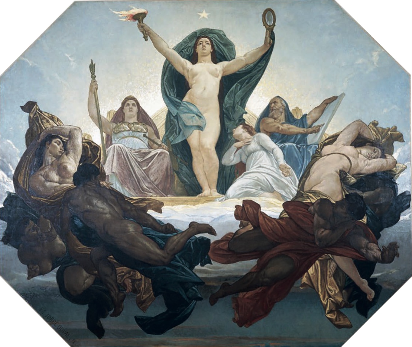Le Triomphe de la Vérité, 1852 Huile sur toile - 350 x 395 cm Rennes, Quatrième chambre du Palais de Justice