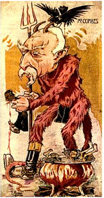 Emile Combes caricaturé