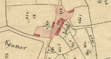Plan du manoir de Keramer en 1811