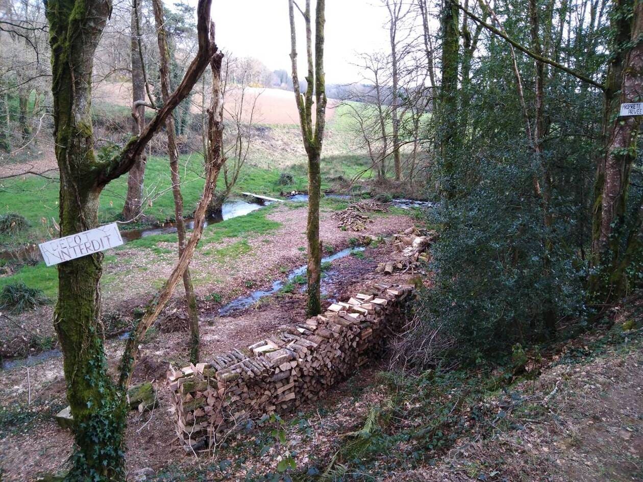 En amont - Photo Ouest-France - 23/3/2023