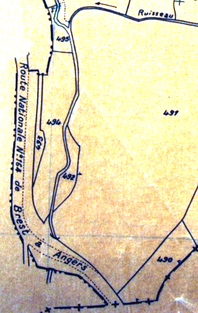 Plan du cadastre rénové de 1934