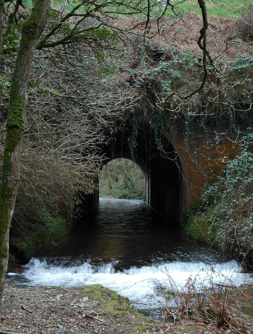 Le pont, vue aval du côté de La Roche - Photo A. Croguennec - 25/2/2016