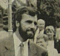 François Marc au pardon de Pont-Christ en 1988, d'après une photo du Télégramme François Marc