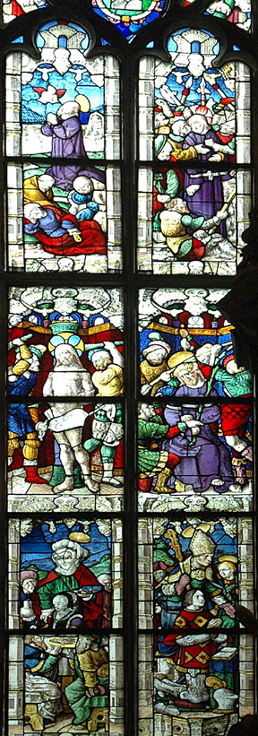 Un vitrail de La Martyre