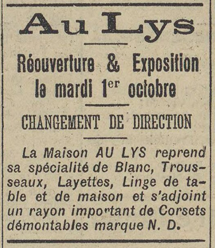 Dépêche de Brest du 1/10/1912