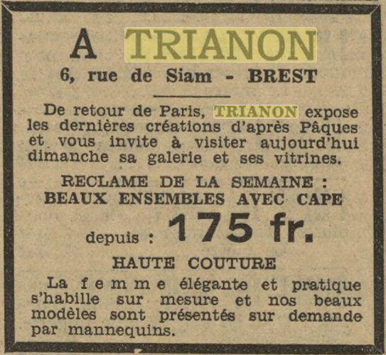 La Dépêche de Brest du 5/5/1935