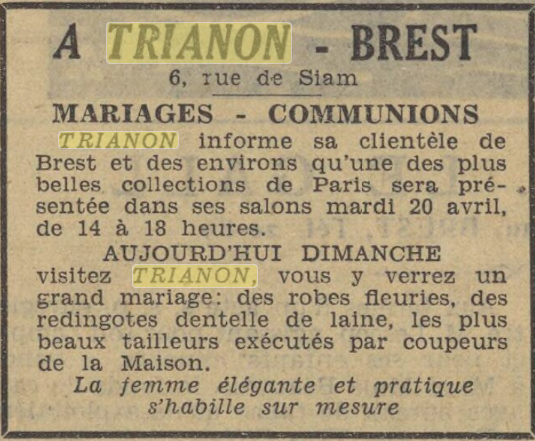 Dépêche de Brest du 18/4/1937