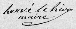 Herve Le Hir, maire
