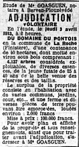 Ouest-Eclair du 1/4/1913