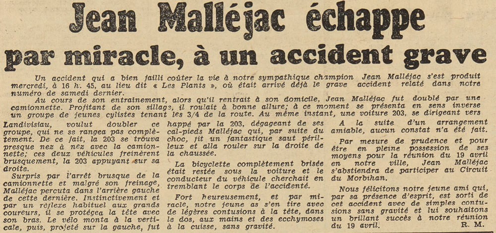 Télégramme du 16/4/1954