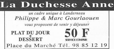 Publicité dans 'Le Tambour' nov. déc. 1991