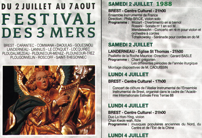 Festival des 3 mers en 1988