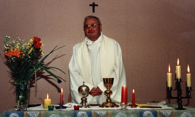Roger Urien, lors de la célébration avant l'AG du 26/10/1991 Roger Urien