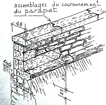 pont sur le ruisseau de Kerbeneat - dessin de F. Gaouyer pont sur le ruisseau de Kerbeneat - dessin de F. Gaouyer