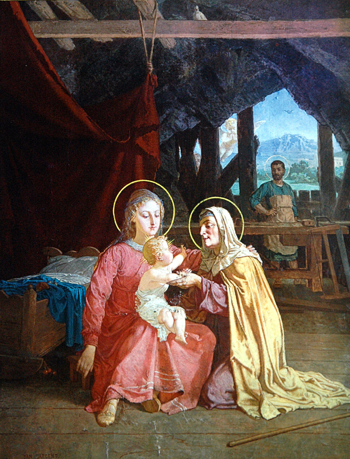Visite de Sainte Anne à la Sainte Famille